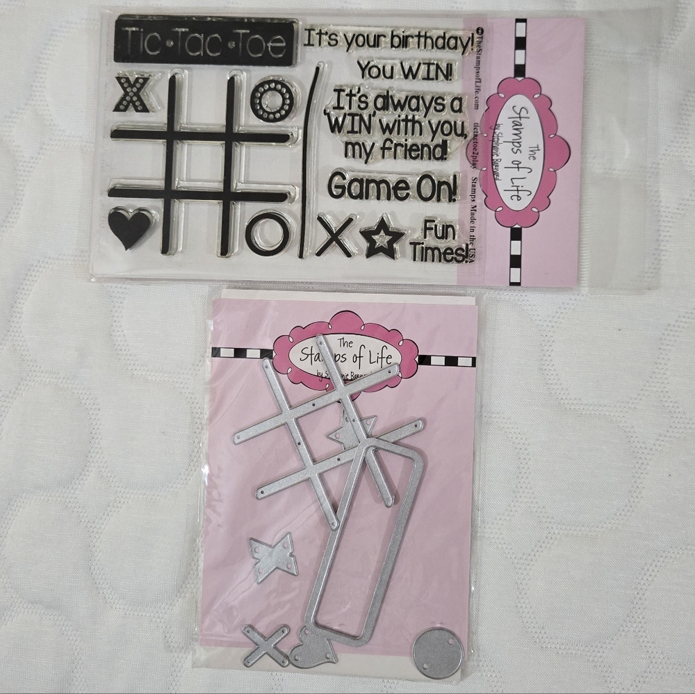 The Stamps Of Life Tic-Tac-Toe 2Stamp and Die Set
